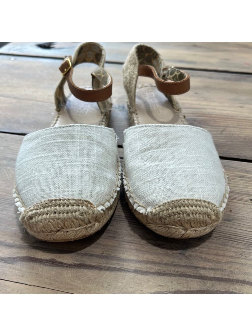Sperry Hope Flats Espadrilles Womens 8 Cream Canvas Upper - Picture 9 of 9